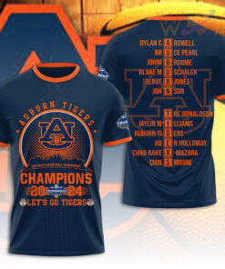 Auburn Tigers Navy T shirt WOAHTEE0424ZJ