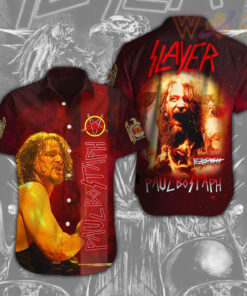 Paul Bostaph X Slayer Short Sleeve Dress Shirt WOAHTEE0524G