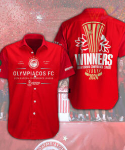 Olympiacos FC Short Sleeve Dress Shirt WOAHTEE0624SL