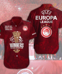 Olympiacos FC Short Sleeve Dress Shirt WOAHTEE0624SP