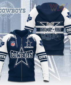 Dallas Cowboys NFL Zip Hoodie WOAHTEE0824ZG