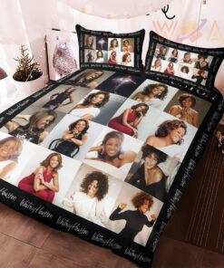 Whitney Houston bedding set duvet cover pillow shams WOAHTEE 39 03