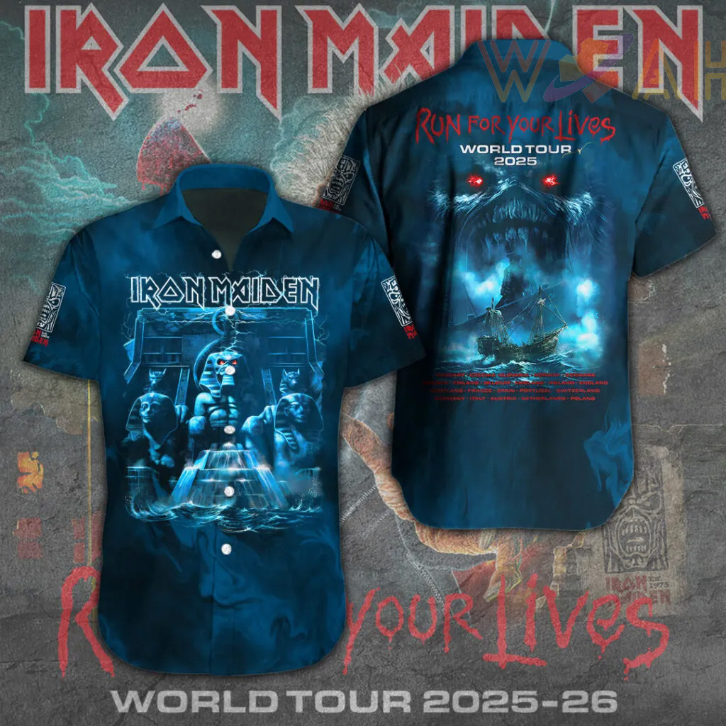 Iron Maiden Short Sleeve Dress Shirt 02