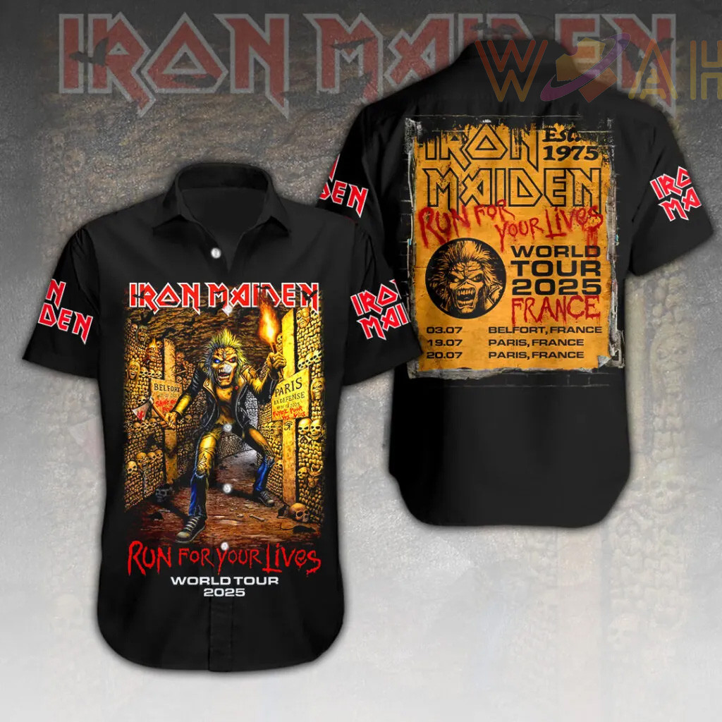 Iron Maiden Short Sleeve Dress Shirt 04