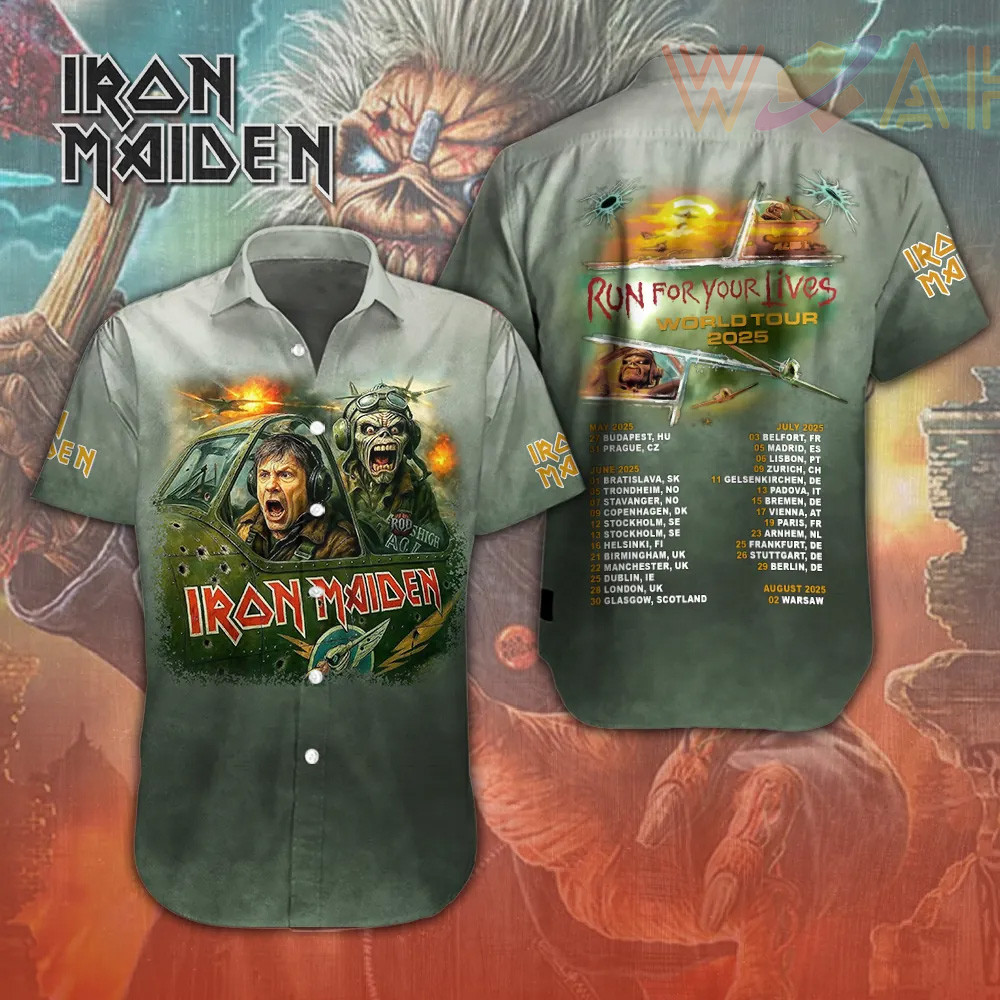 Iron Maiden Short Sleeve Dress Shirt 05