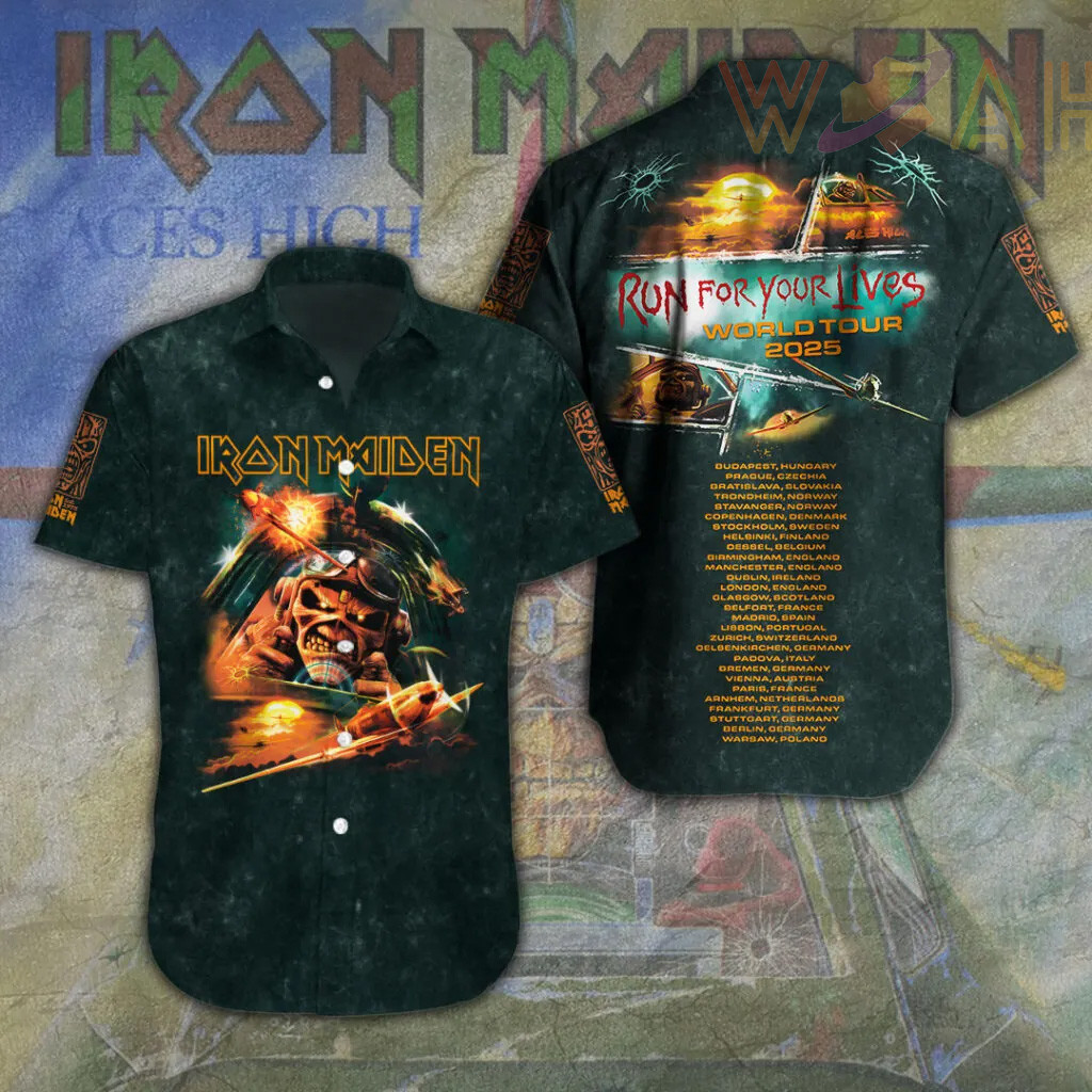 Iron Maiden Short Sleeve Dress Shirt 07