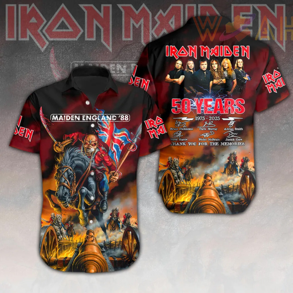 Iron Maiden Short Sleeve Dress Shirt 09