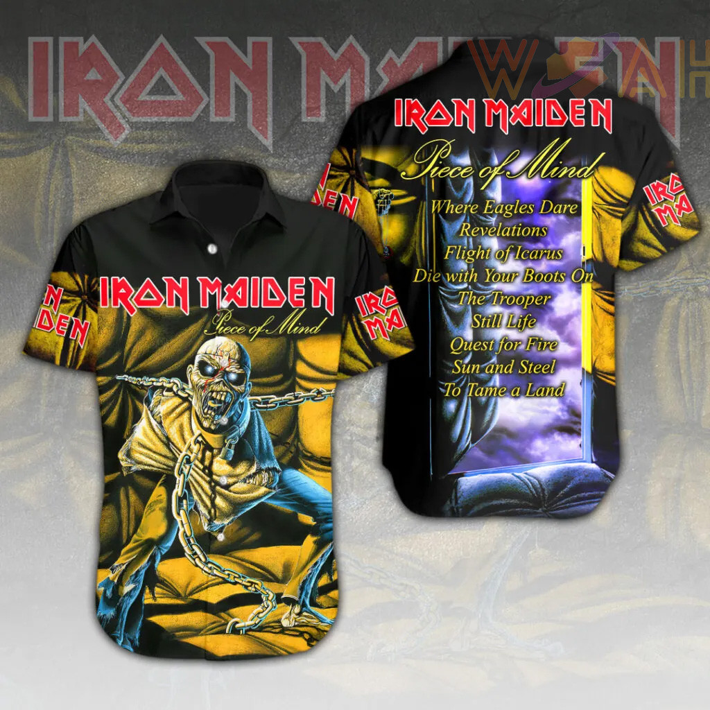 Iron Maiden Short Sleeve Dress Shirt 11