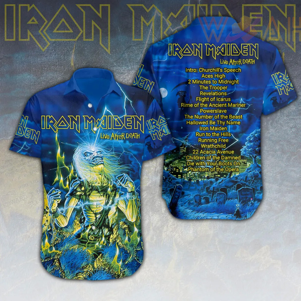 Iron Maiden Short Sleeve Dress Shirt 12