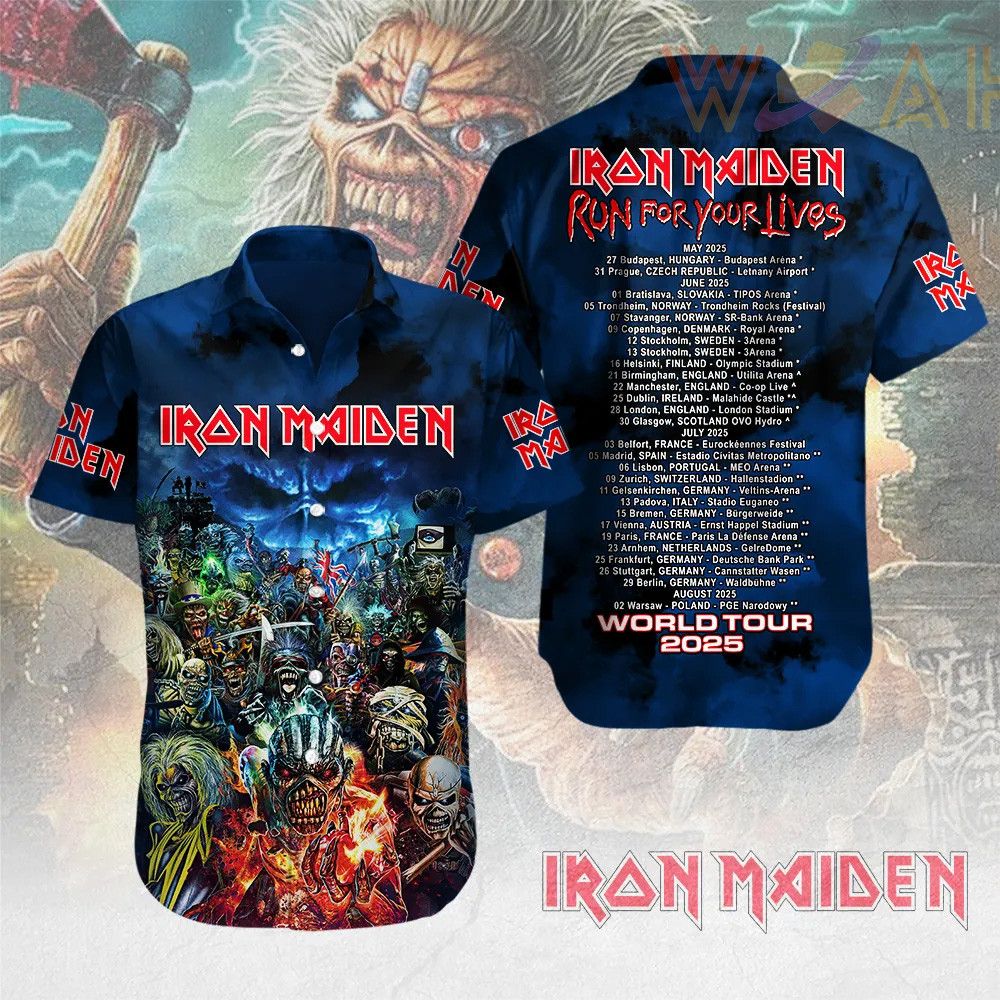 Iron Maiden Short Sleeve Dress Shirt 13