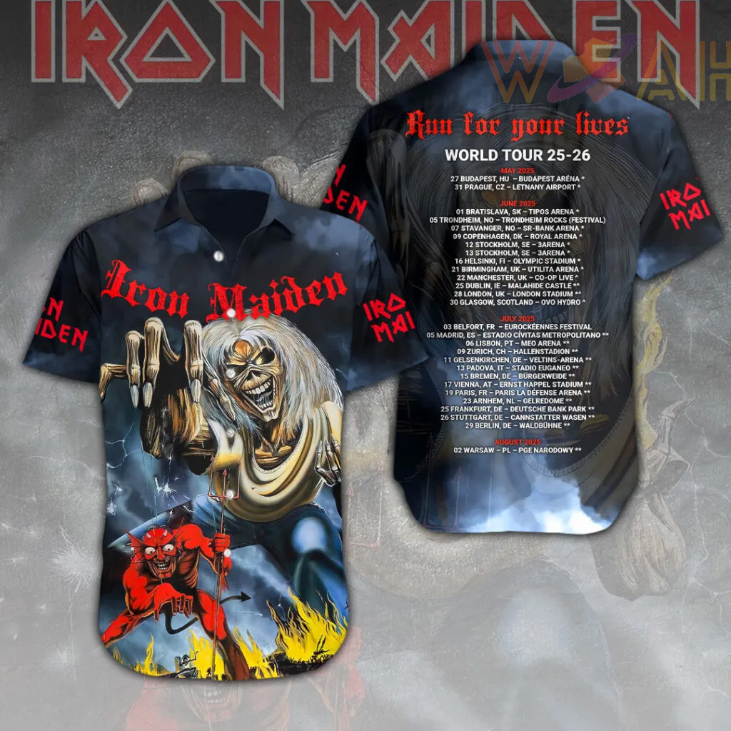 Iron Maiden Short Sleeve Dress Shirt 16