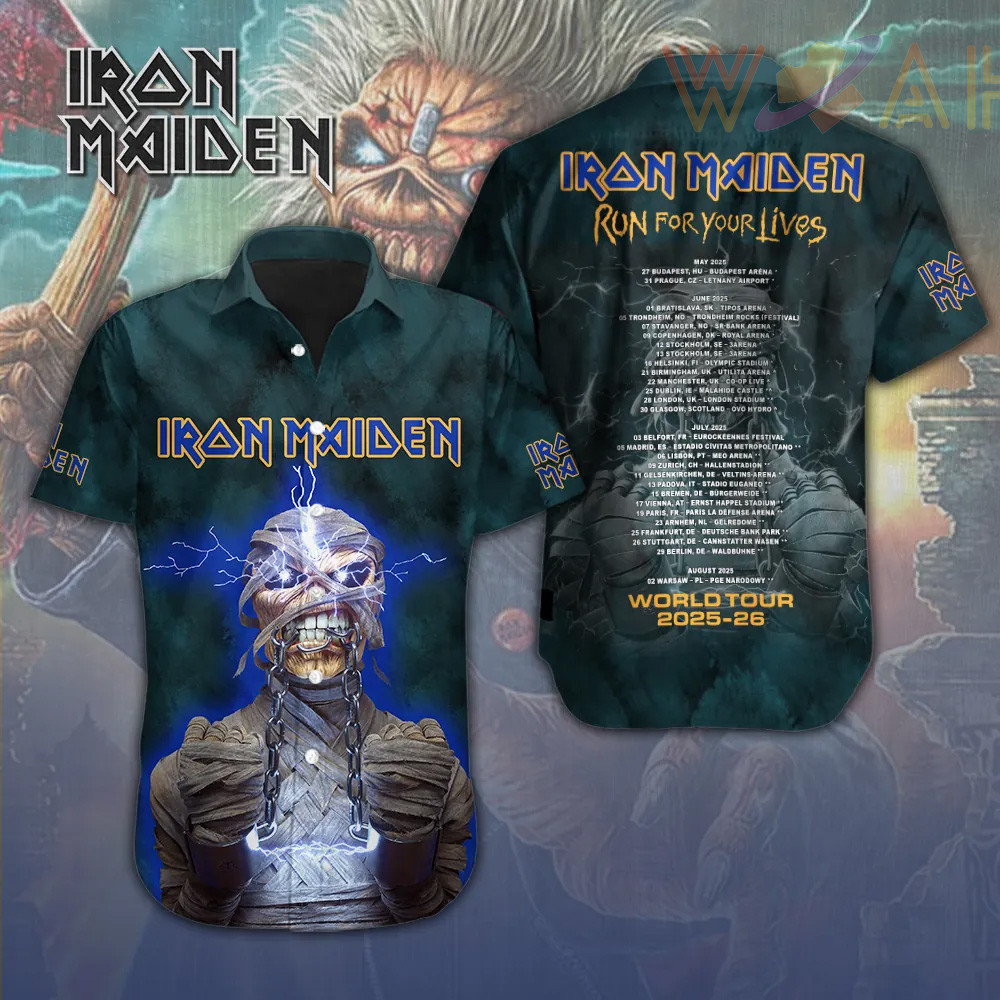 Iron Maiden Short Sleeve Dress Shirt 17