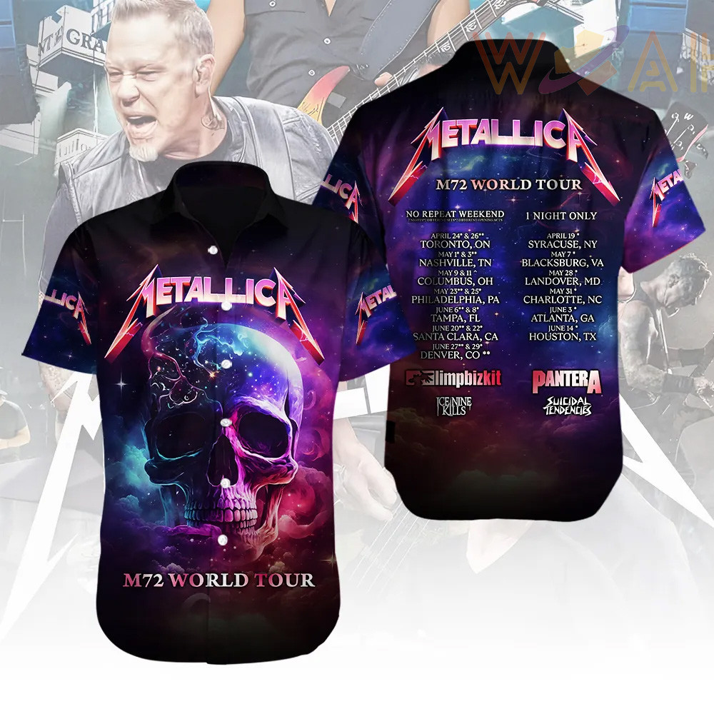 Metallica Short Sleeve Dress Shirt 03