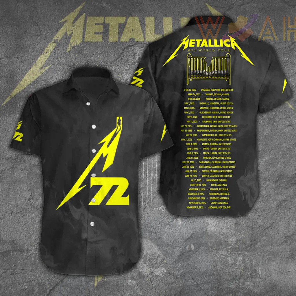 Metallica Short Sleeve Dress Shirt 07