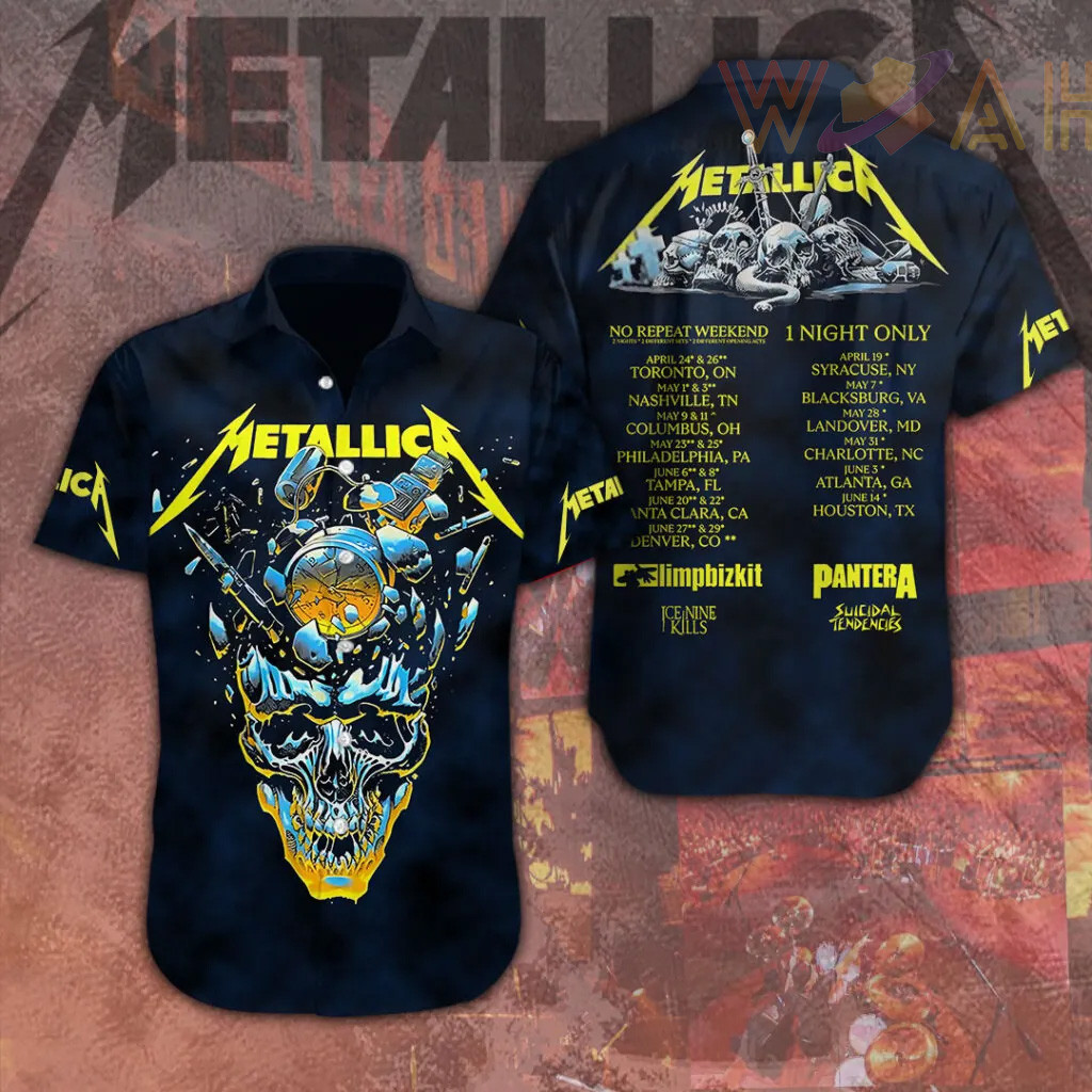 Metallica Short Sleeve Dress Shirt 10