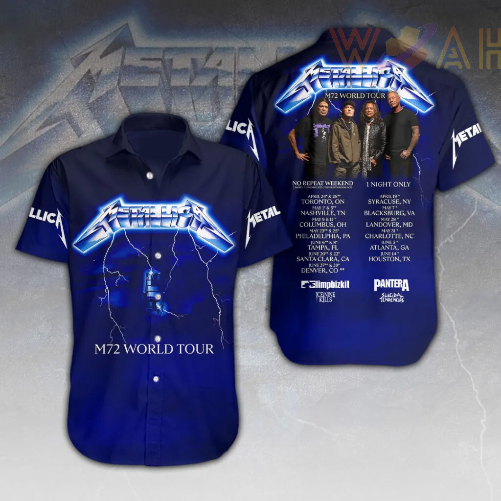 Metallica Short Sleeve Dress Shirt 11