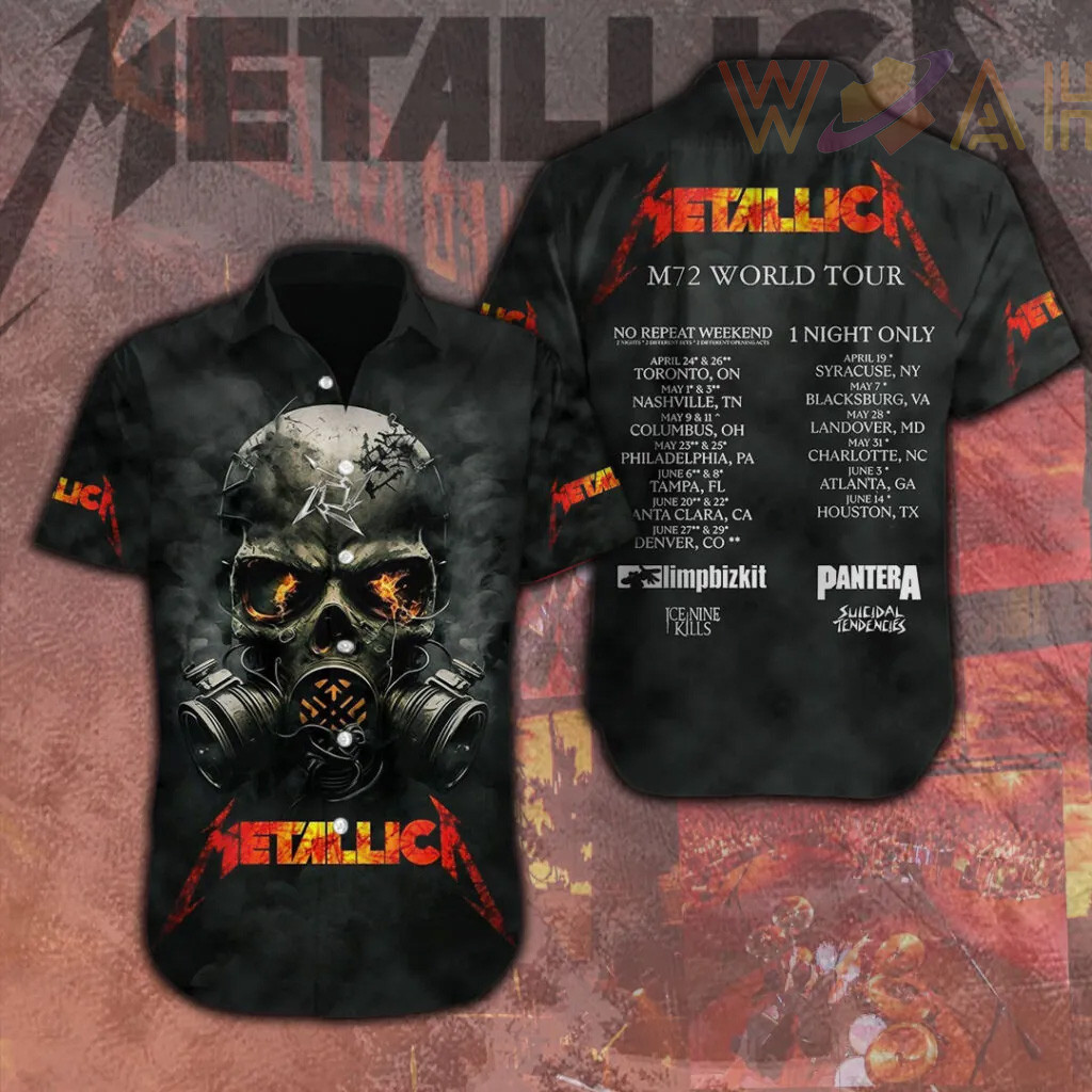 Metallica Short Sleeve Dress Shirt 12