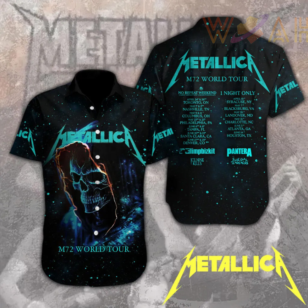 Metallica Short Sleeve Dress Shirt 14