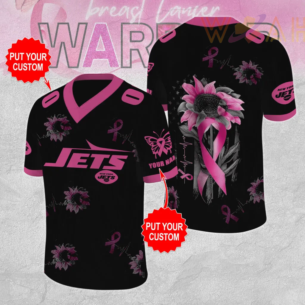 New York Jets x Breast Cancer Awareness Football Jersey