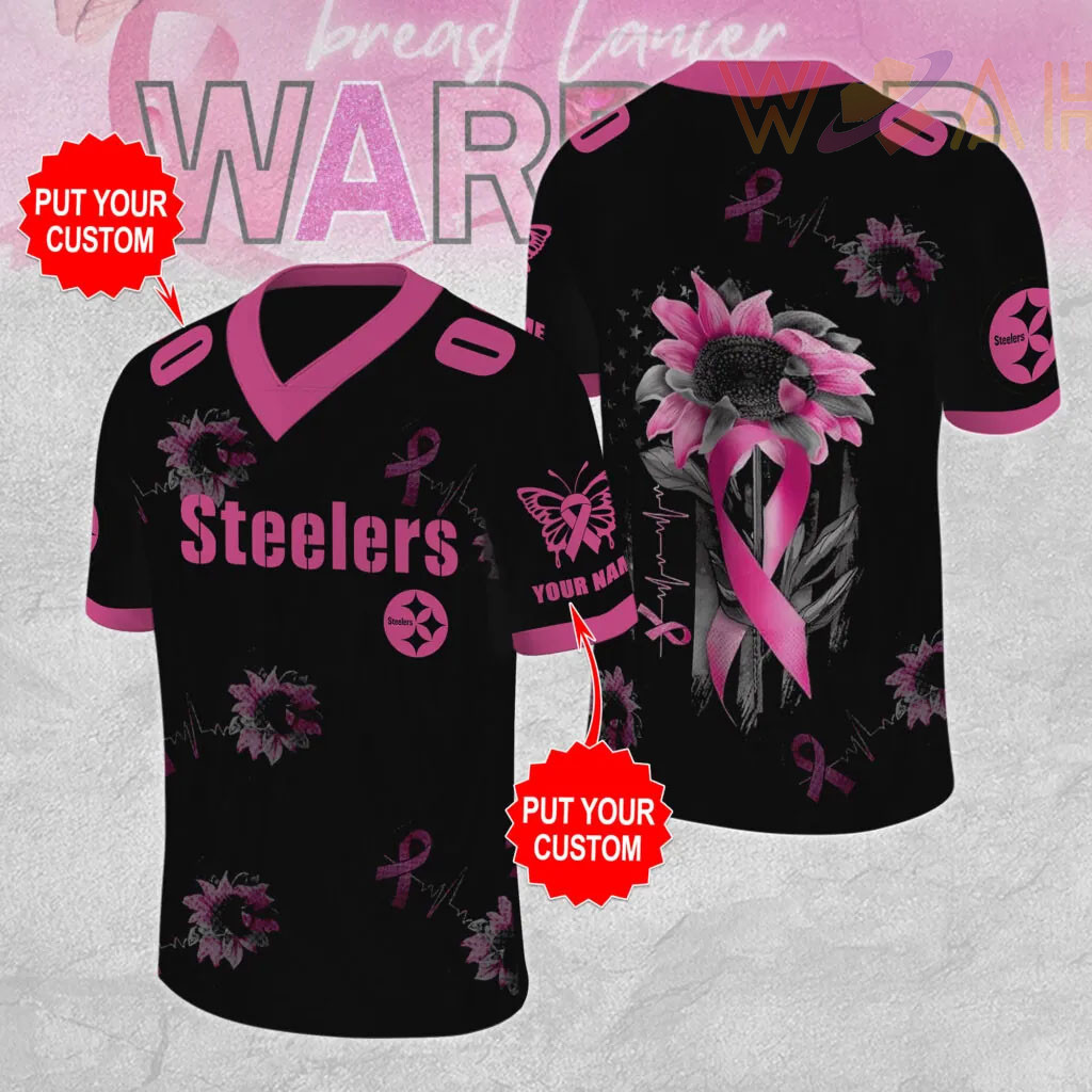 Pittsburgh Steelers x Breast Cancer Awareness Football Jersey