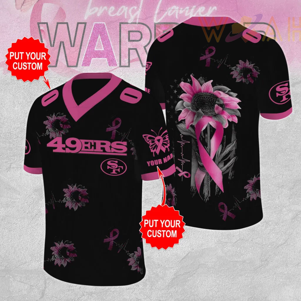 San Francisco 49ers x Breast Cancer Awareness Football Jersey