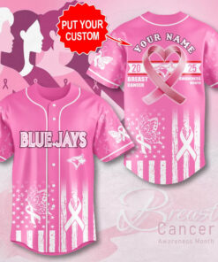 Toronto Blue Jays x Breast Cancer Awareness Baseball Jersey