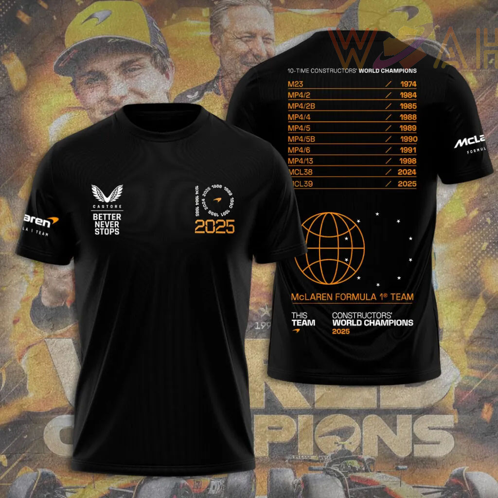 McLaren 2025 Constructors Championship T shirt 08