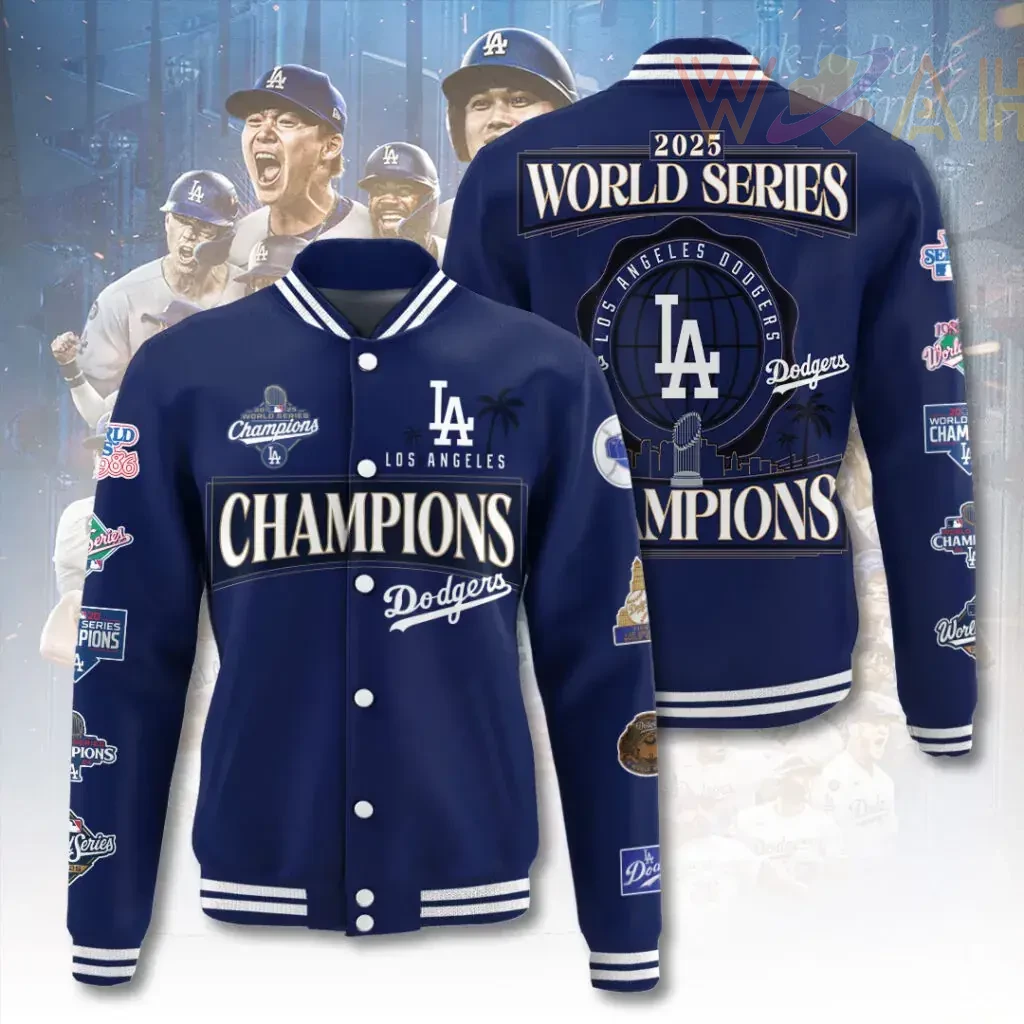 Best sellers Los Angeles Dodgers varsity jacket 08