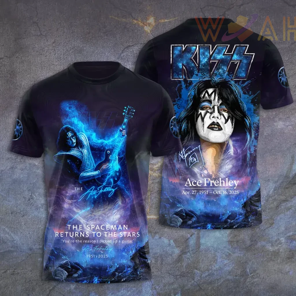 KISS x Ace Frehley T Shirts