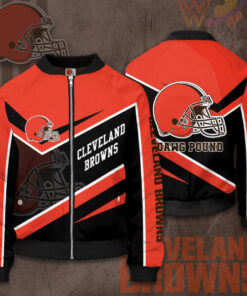 Cleveland Browns 3D Bomber Jacket 02