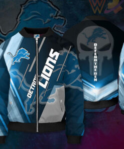 Detroit Lions 3D Bomber Jacket 04