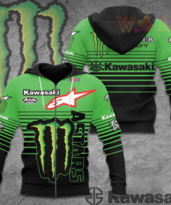 Kawasaki Racing Team 3D Apparels S6 Zip Hoodie