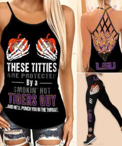 Lsu Tigers Hollow Tank Top Leggings 03