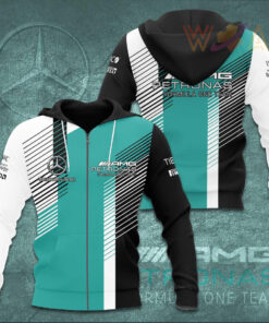 Mercedes AMG Petronas F1 Team 3D Apparels S34 Zip Hoodie