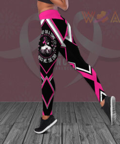 Once Upon A Time There Was A Girl Who Kicked Cancers Ass It Was Me The End leggings