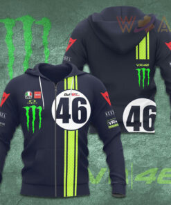 Valentino Rossi VR46 3D Zip up Hoodie