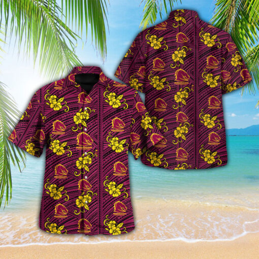 Brisbane Broncos Hawaiian Shirt WOAHTEE071023S1