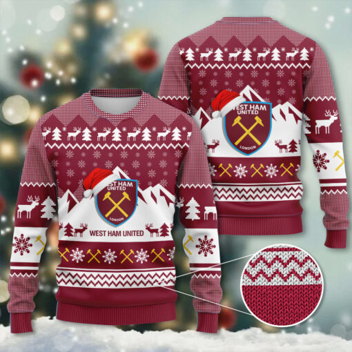 West Ham United Fc Ugly Sweater WOAHTEE111023S4