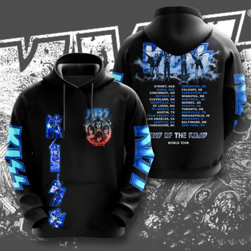 Kiss Band Black Hoodie WOAHTEE231123S3