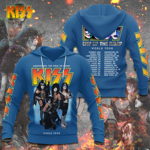 Kiss Band End of the Road World Tour Hoodie WOAHTEE211123S4
