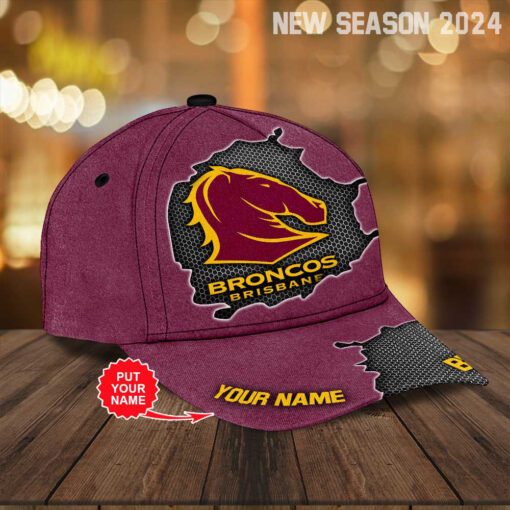 Personalized Brisbane Broncos Caps WOAHTEE0124XD