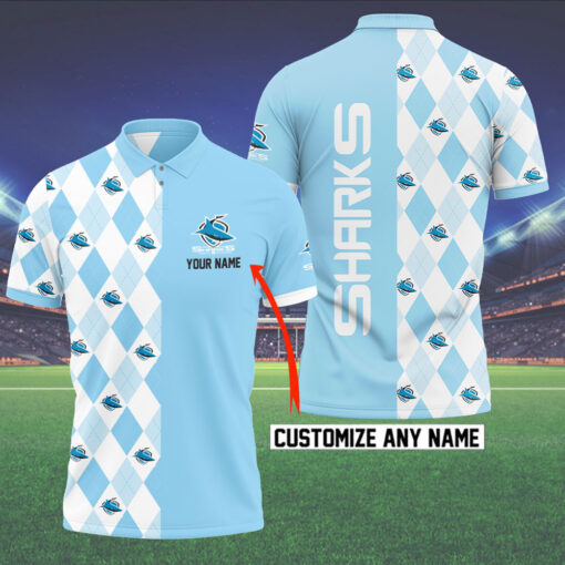 Personalized Cronulla Sutherland Sharks Polo WOAHTEE0124I