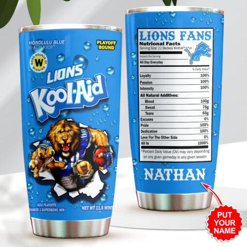 Personalized Detroit Lions Tumbler Cup WOAHTEE0124SL