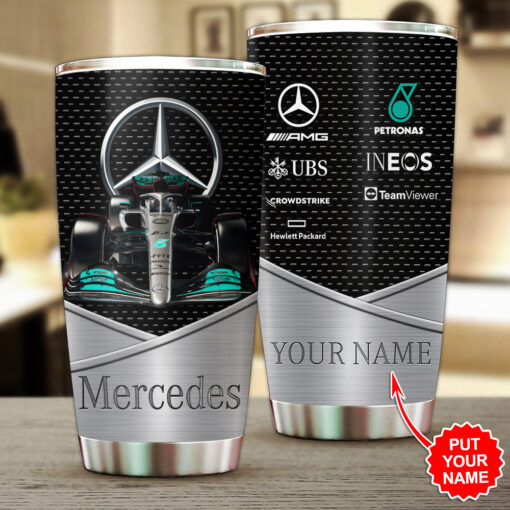 Personalized Mercedes AMG Petronas F1 Tumbler Cup WOAHTEE0124ZP