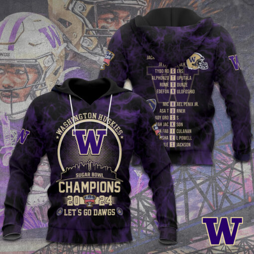 Washington Huskies Football Hoodie WOAHTEE0124SS