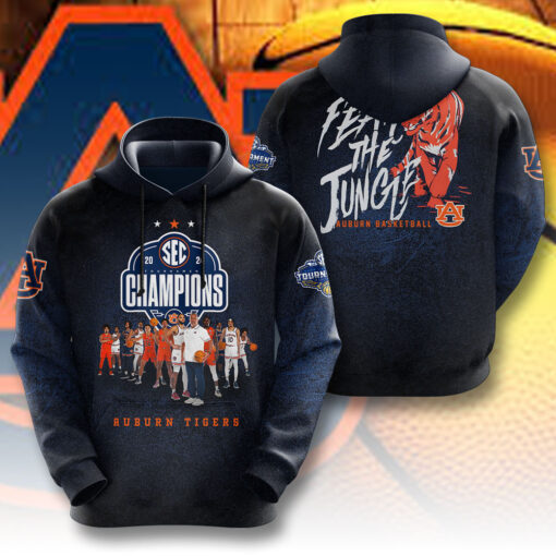 Auburn Tigers Mens Basketball Hoodie WOAHTEE0324ZH