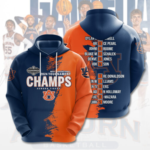 Men Basketball Tournament Auburn Tigers Hoodie WOAHTEE0324ZL
