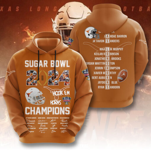 Texas Longhorns Hook em Horns Hoodie WOAHTEE0324ZS