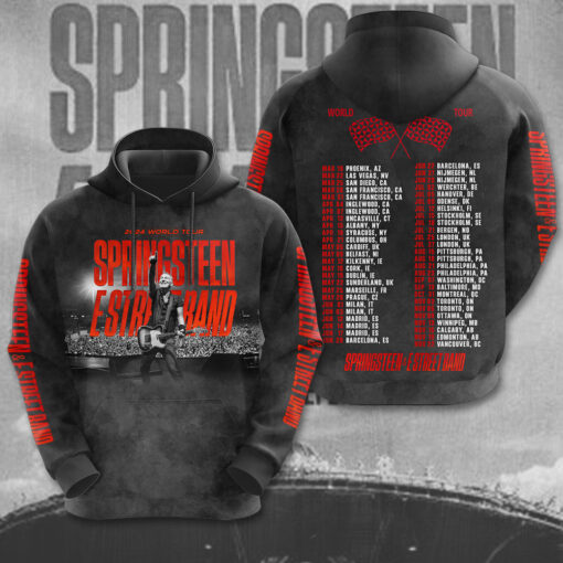 World Tour 2024 Bruce Springsteen Hoodie WOAHTEE0324ZB