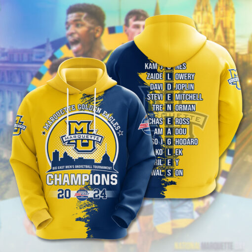 Marquette Golden Eagles Mens Basketball Hoodie WOAHTEE0424A
